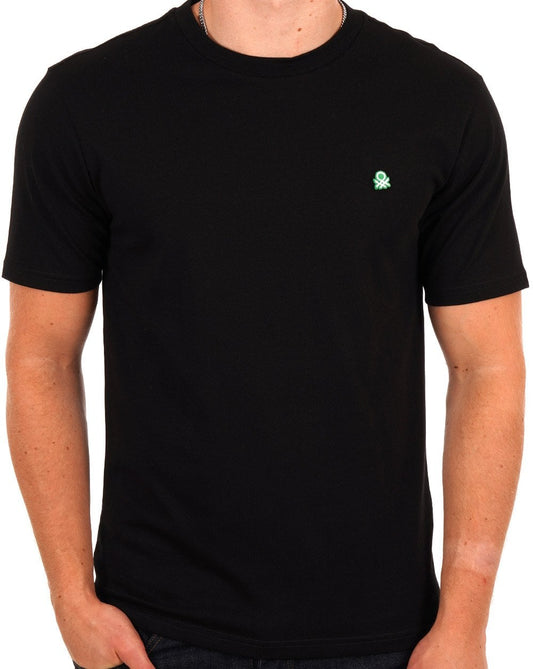 Benetton Small Logo T-shirt Black