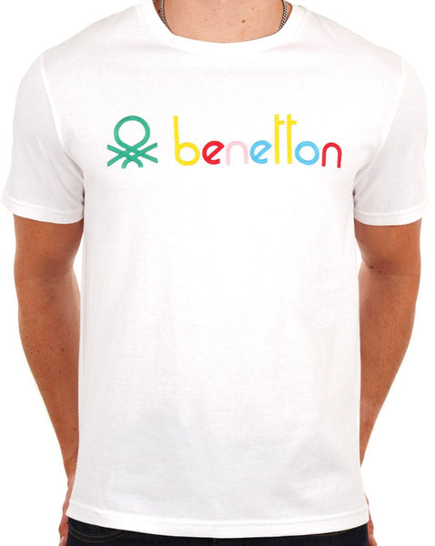 Benetton Colours Logo T-shirt White
