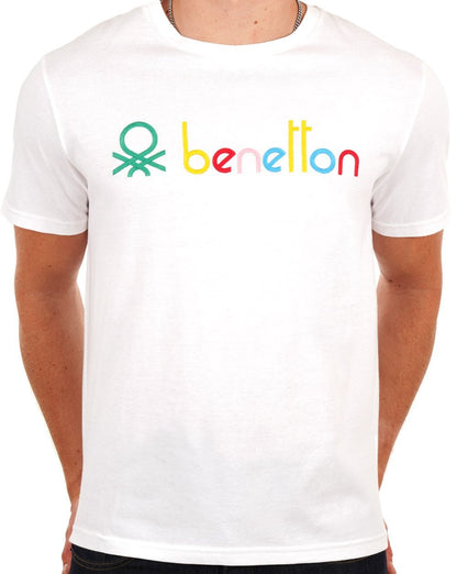 Benetton Colours Logo T-shirt White
