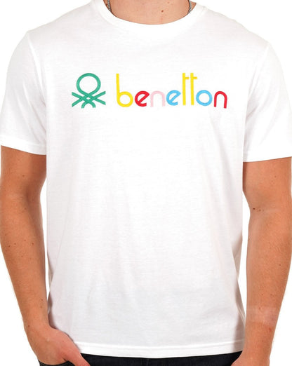 Benetton Colours Logo T-shirt White
