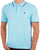 Benetton Tipped Polo Shirt Light Blue