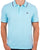 Benetton Tipped Polo Shirt Light Blue