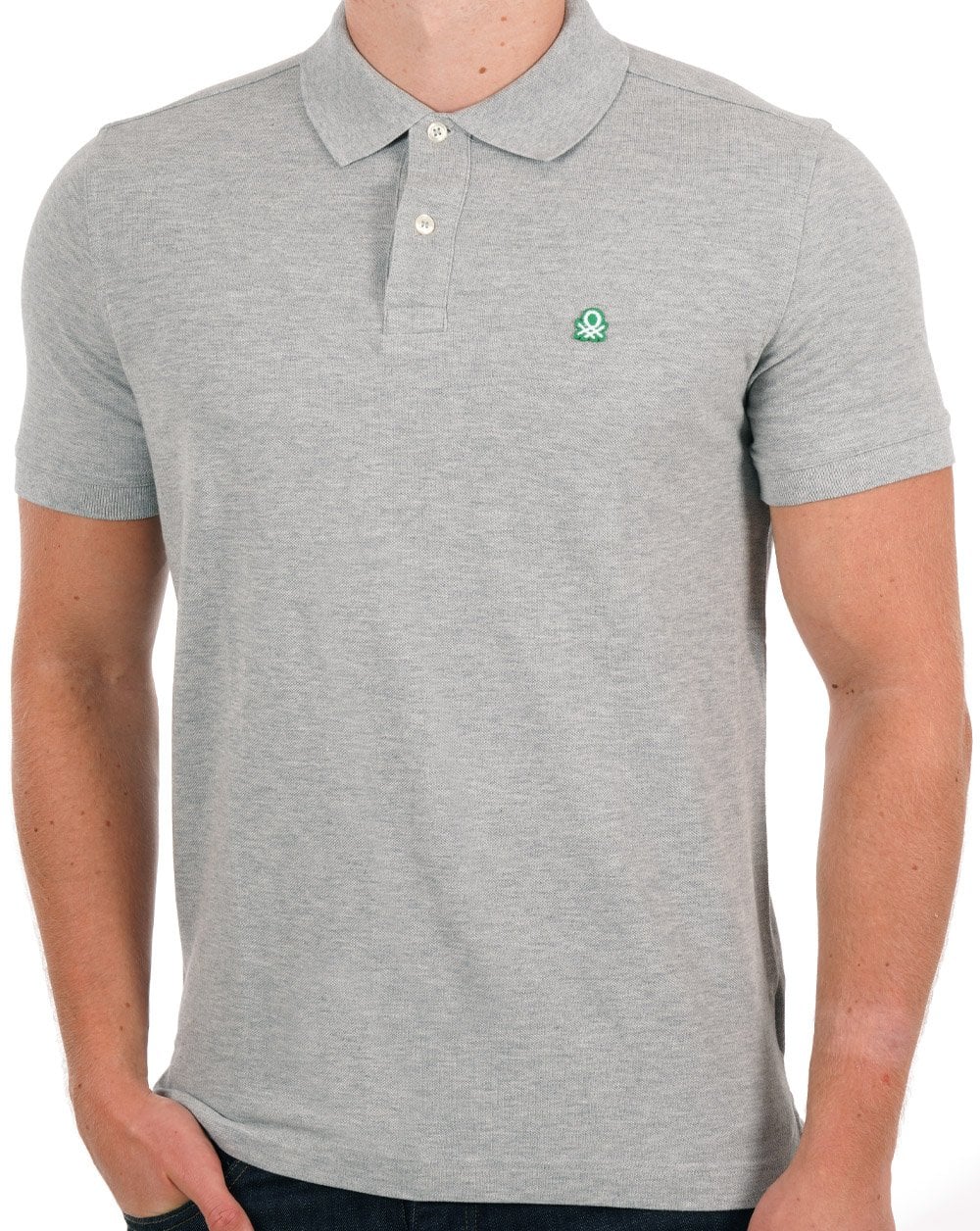 Benetton Polo Shirt Grey