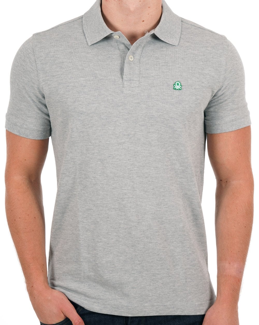 Benetton Polo Shirt Grey
