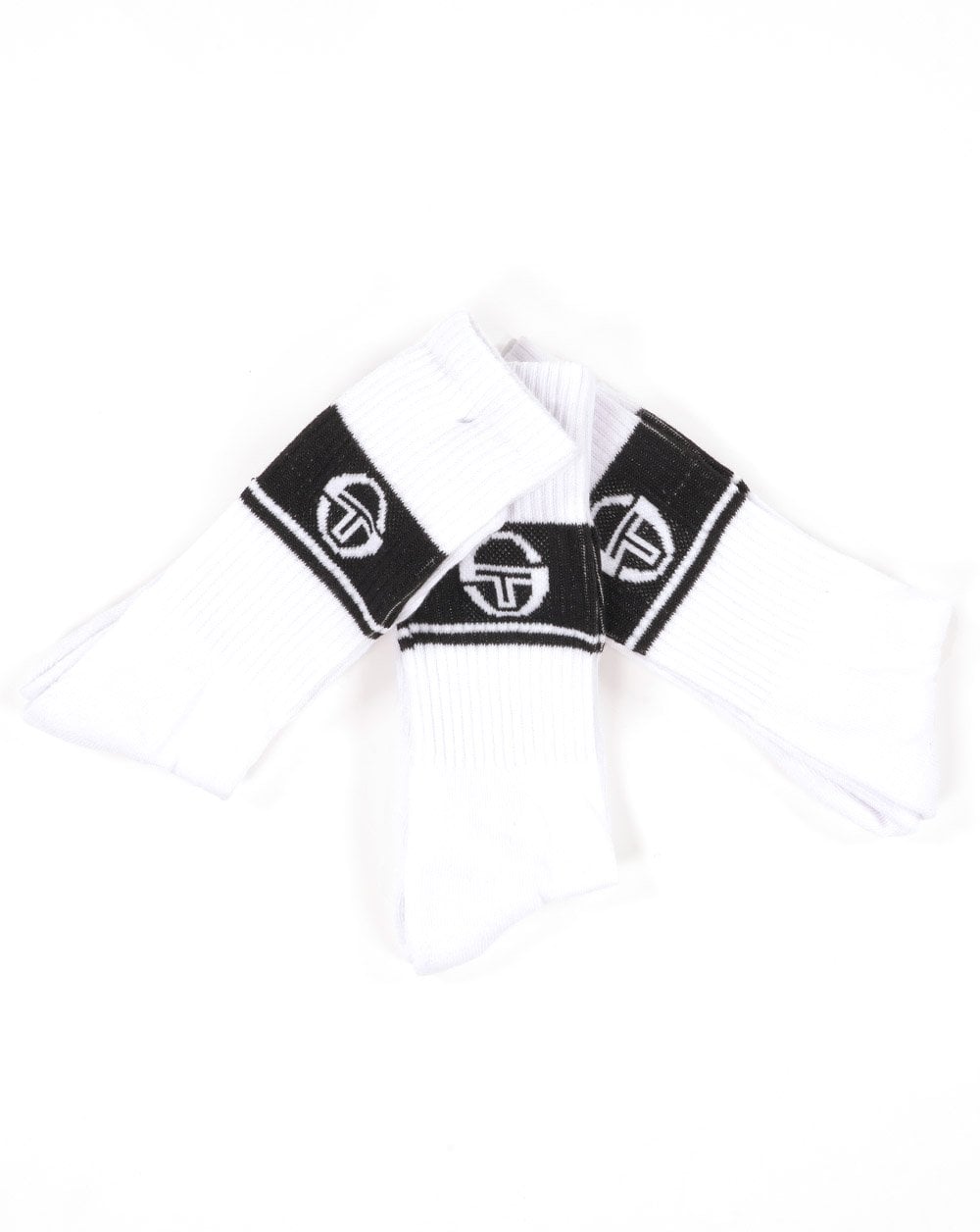 Sergio Tacchini Koos 3 Pack Socks White/Black