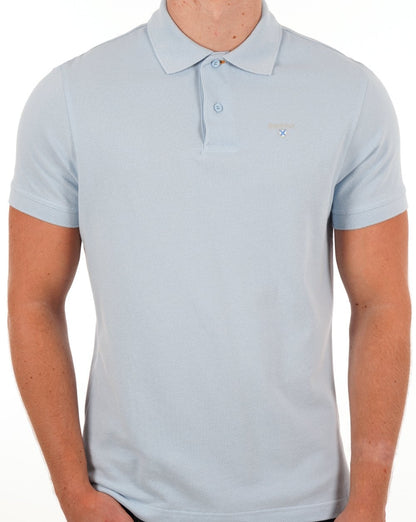 Barbour Sports Polo Sky Blue