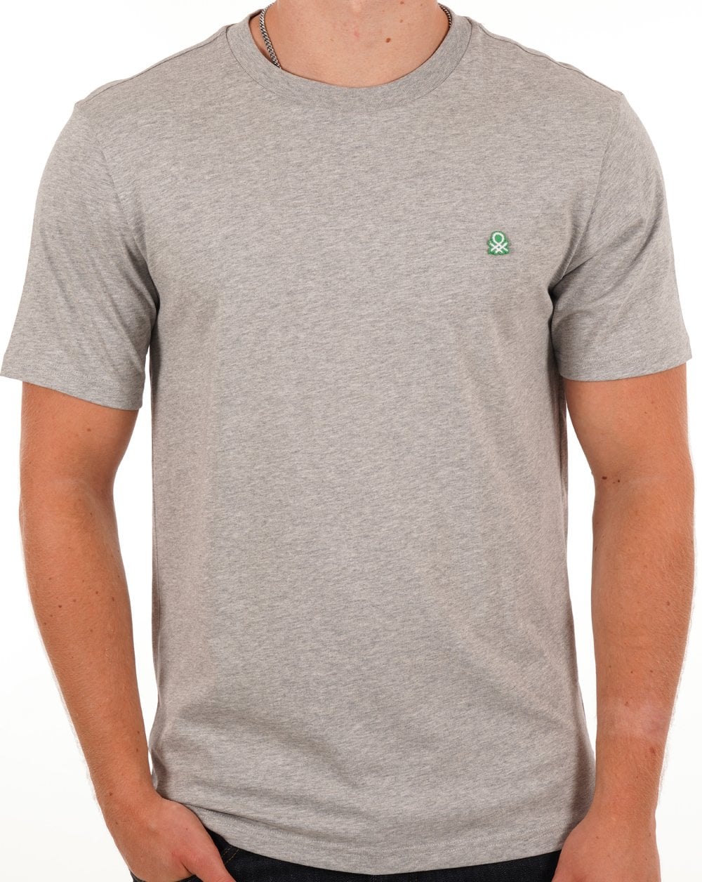 Benetton Small Logo T-shirt Grey