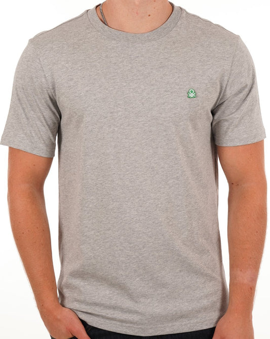 Benetton Small Logo T-shirt Grey