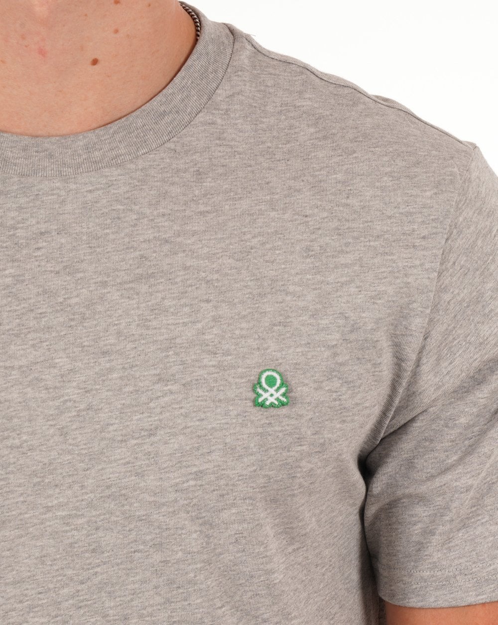 Benetton Small Logo T-shirt Grey
