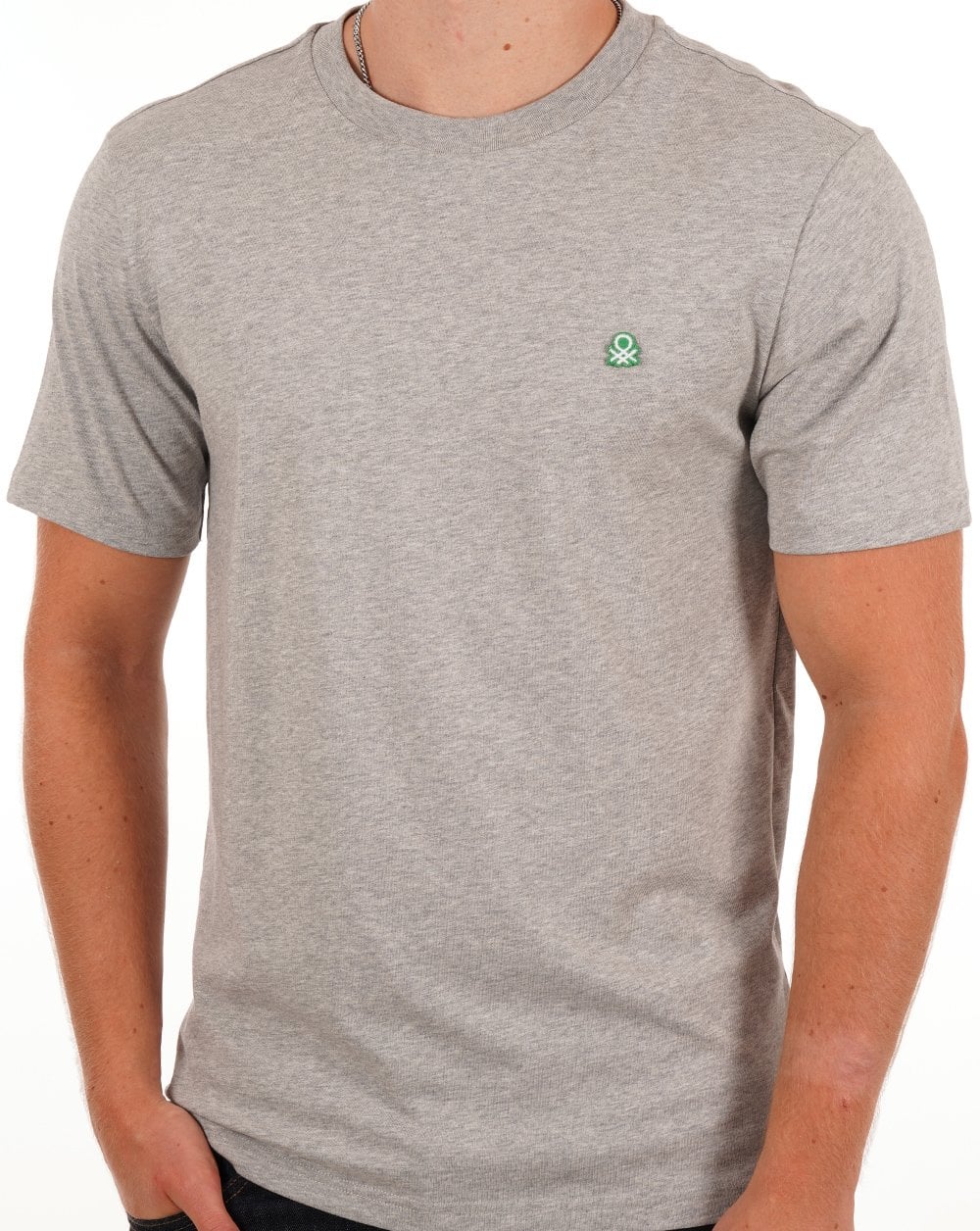 Benetton Small Logo T-shirt Grey