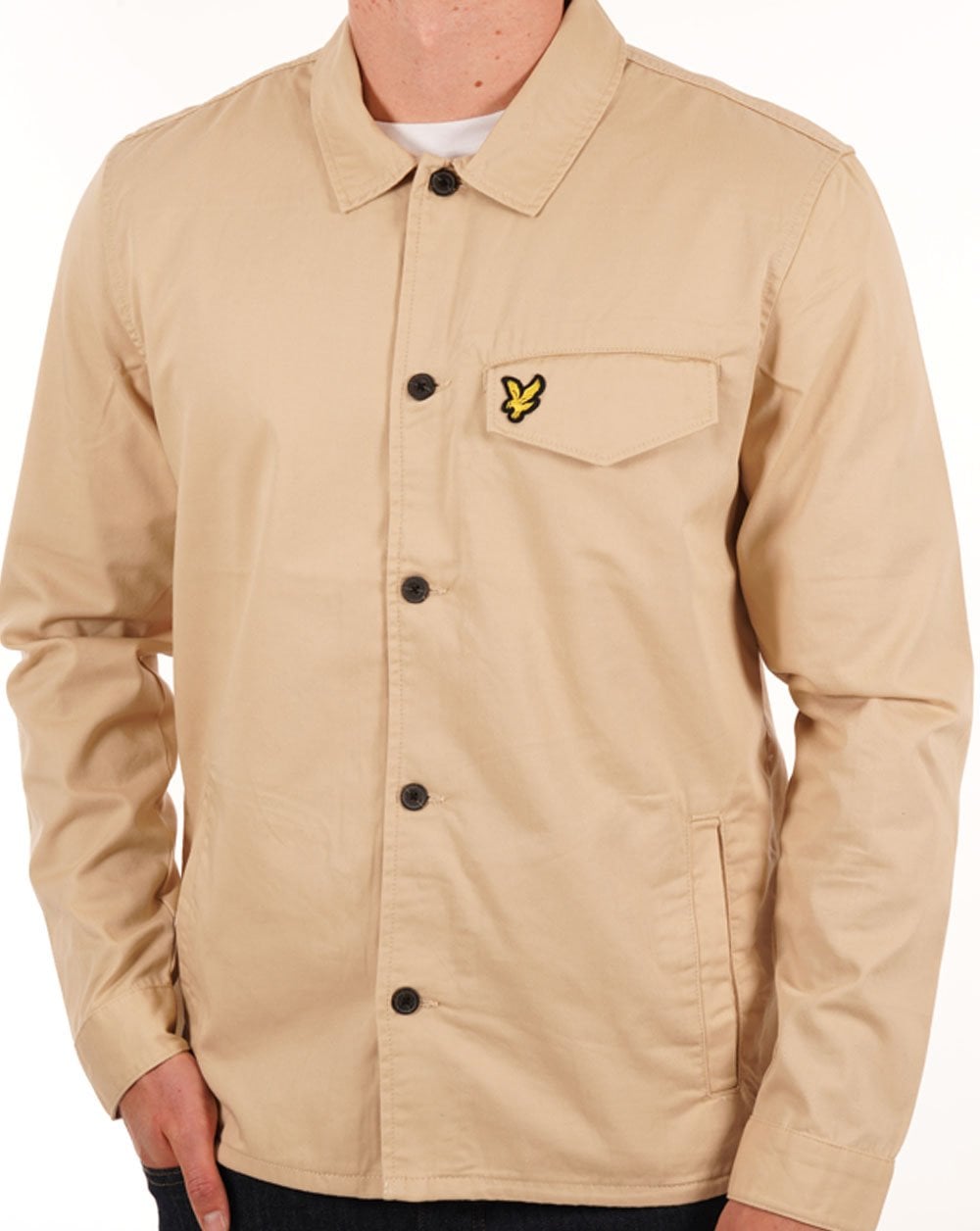 Lyle & Scott Pocketed Overshirt Sand
