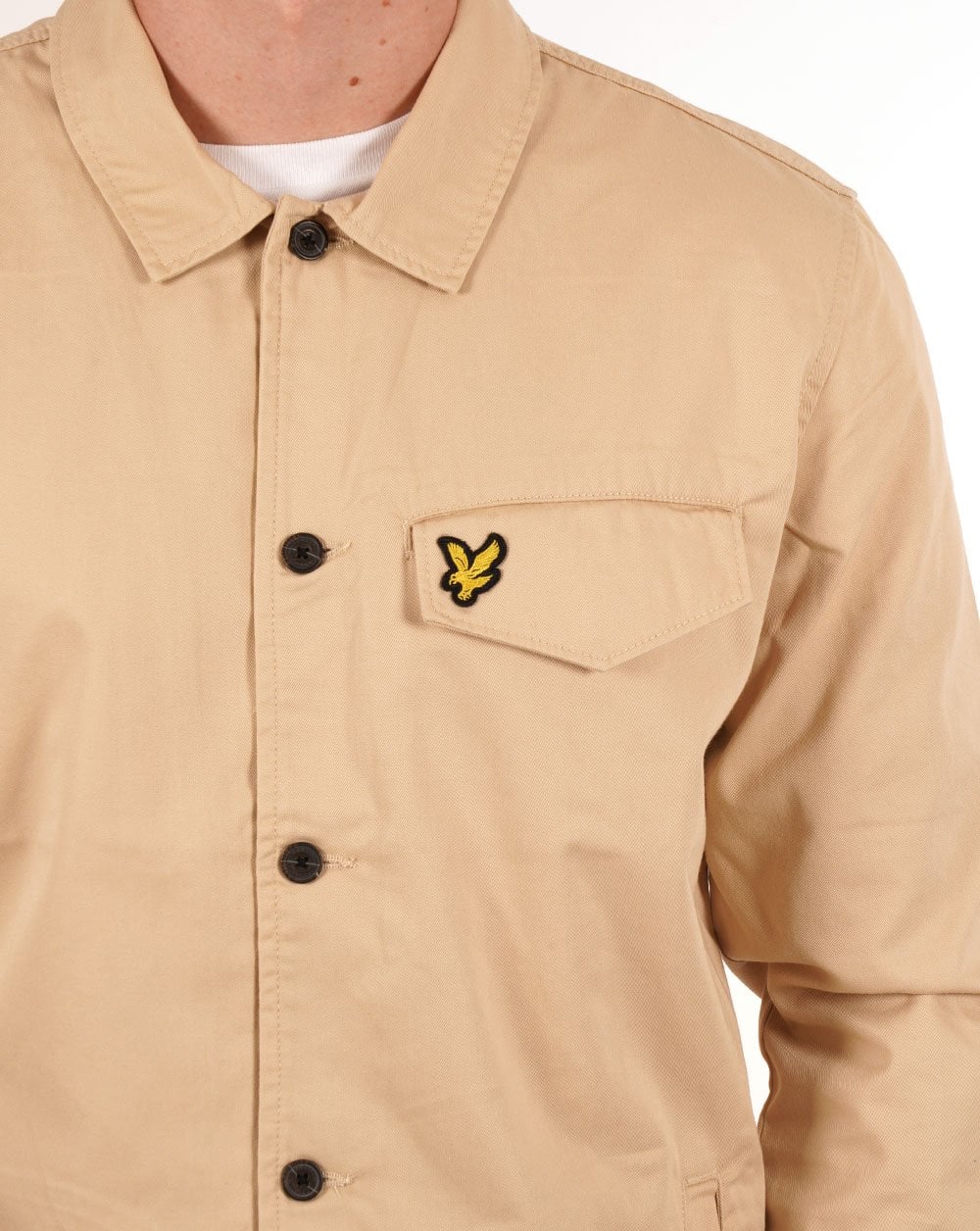 Lyle & Scott Pocketed Overshirt Sand