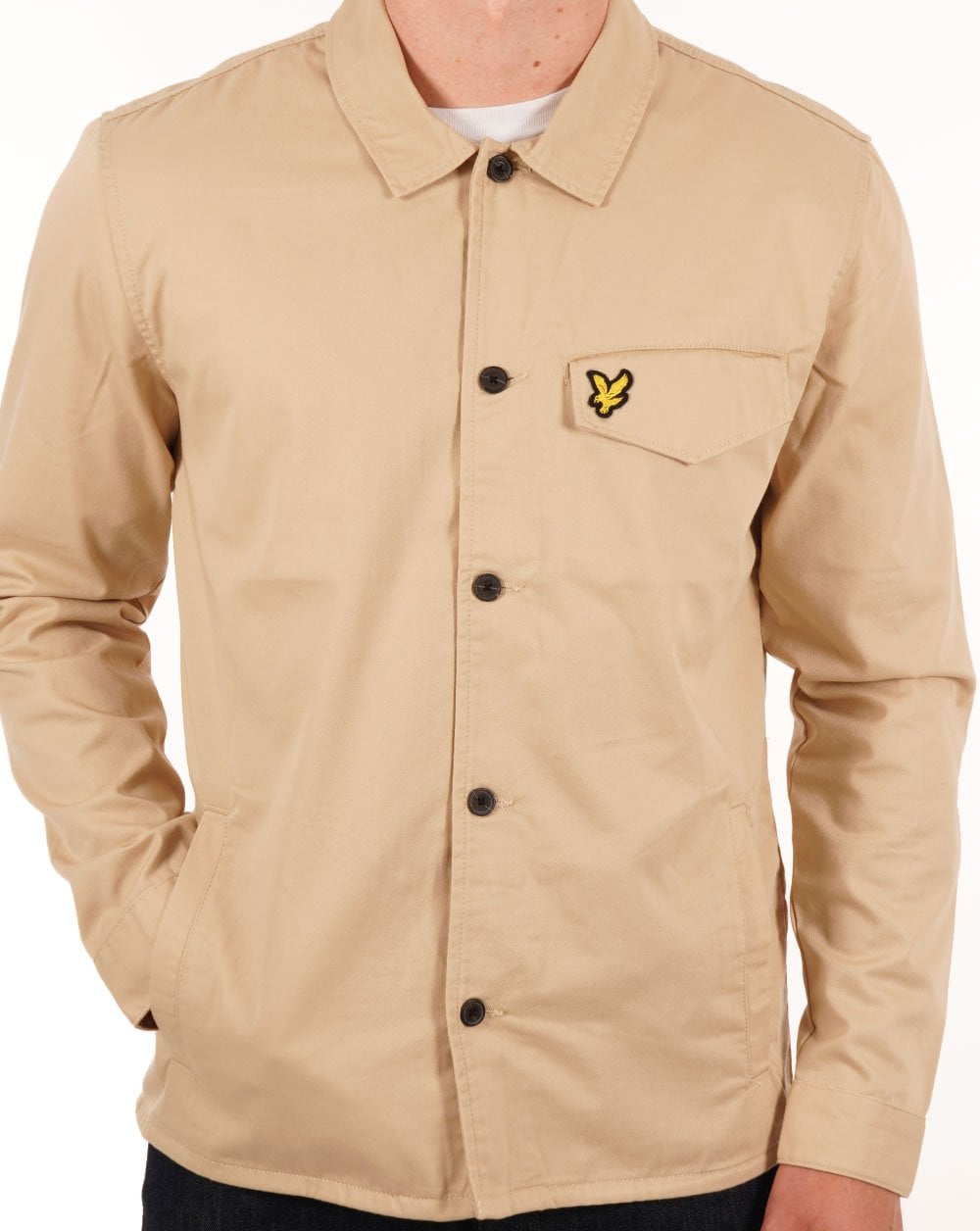 Lyle & Scott Pocketed Overshirt Sand