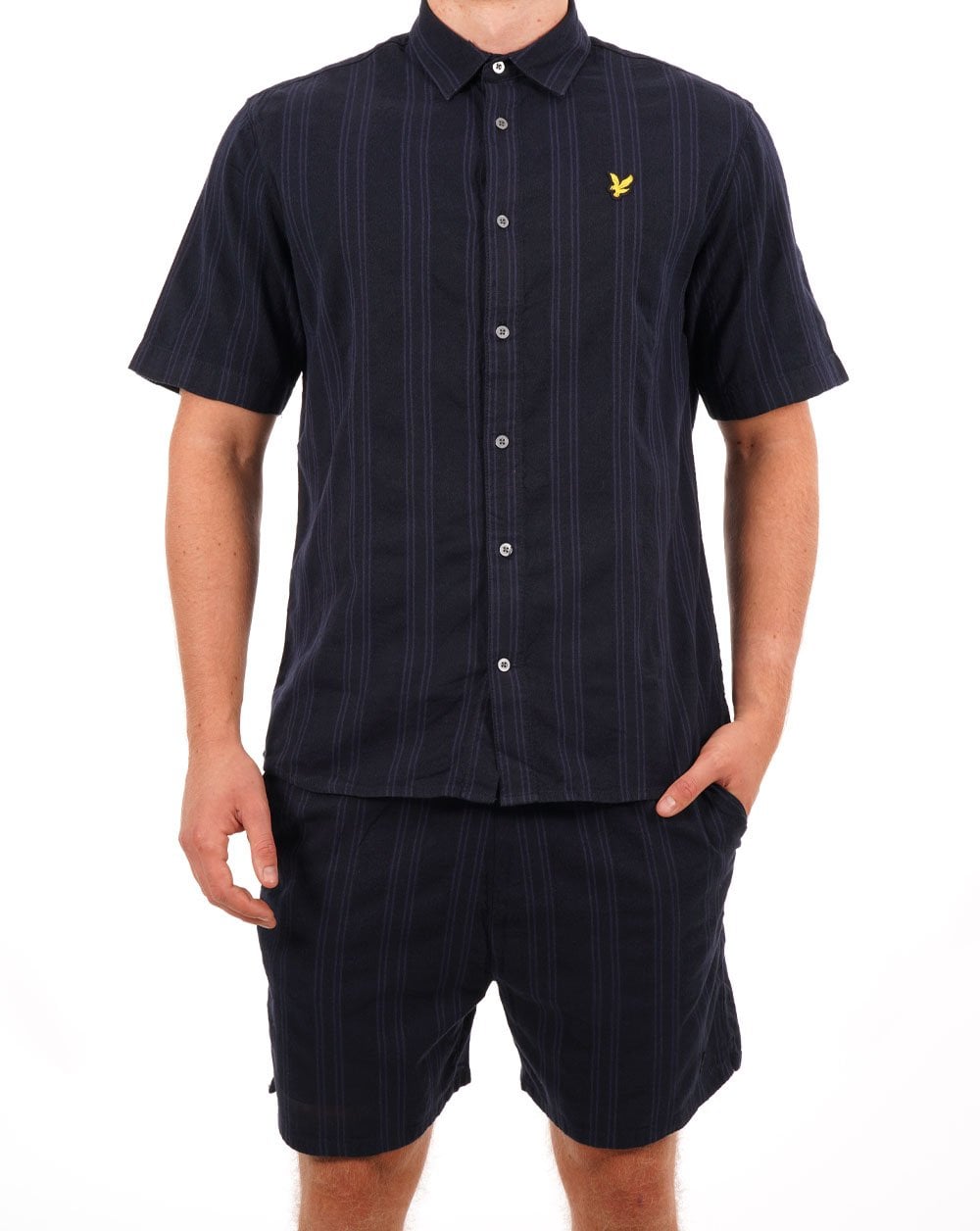 Lyle & Scott Barre SS Shirt Navy