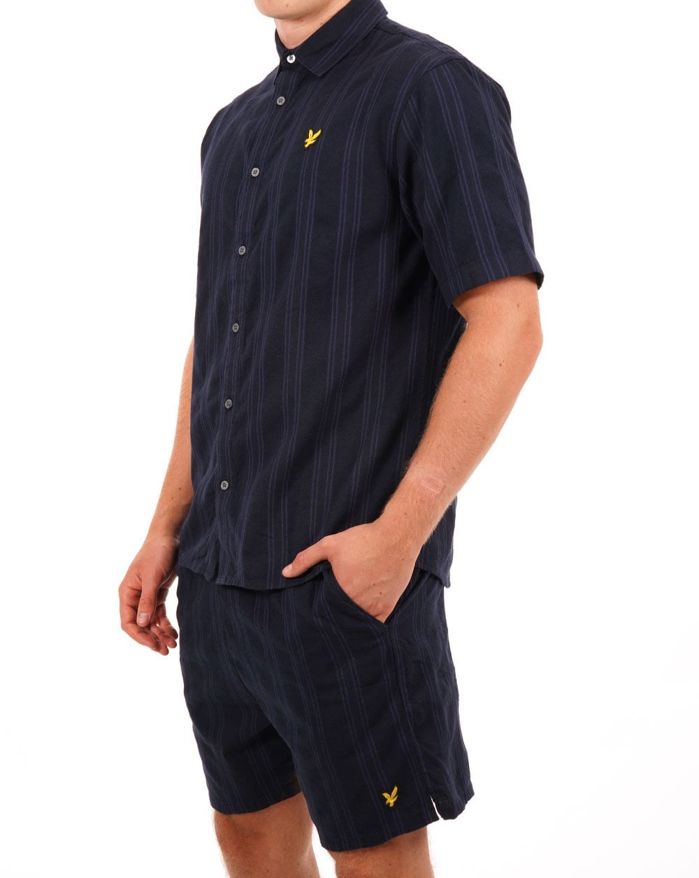 Lyle & Scott Barre SS Shirt Navy