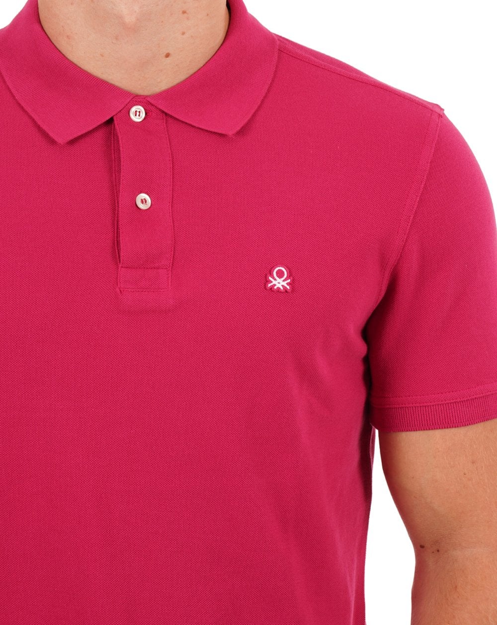 Benetton Polo Shirt Magenta