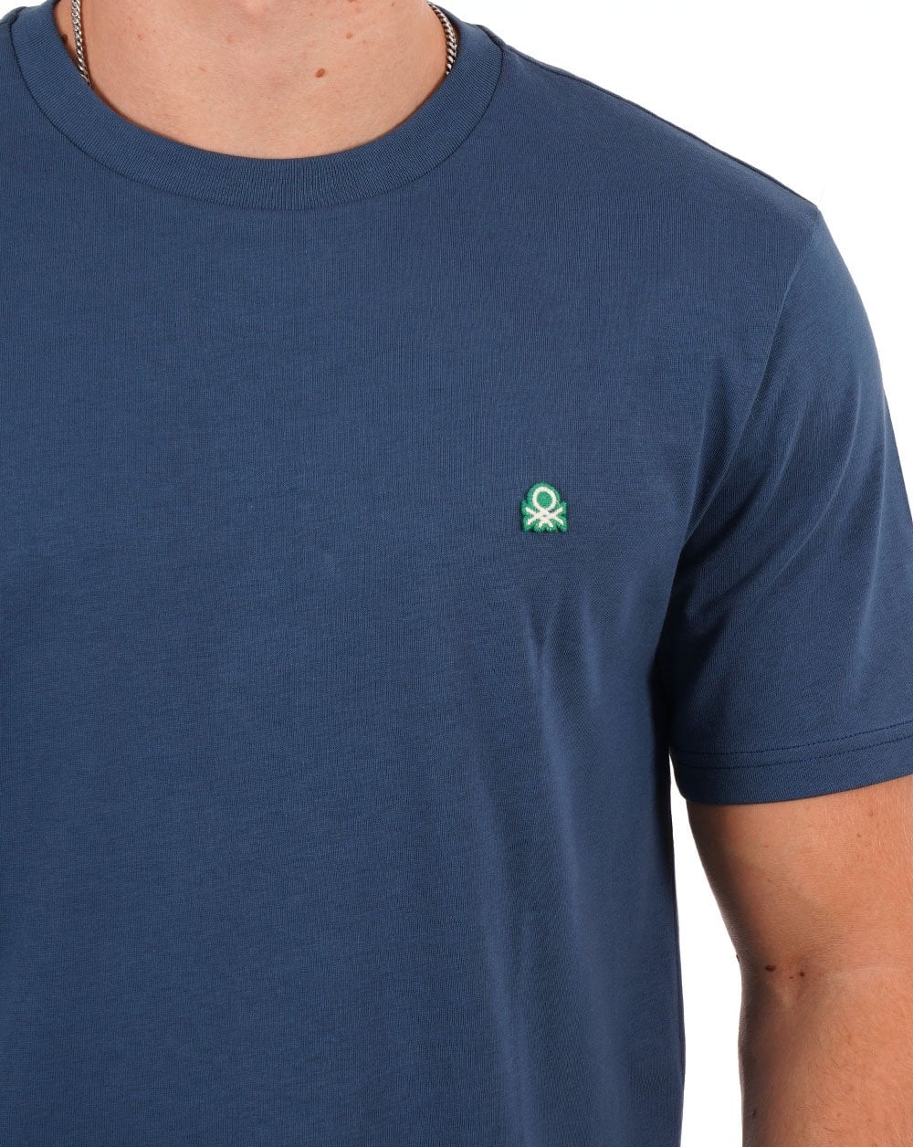 Benetton Small Logo T-shirt Petrol Blue