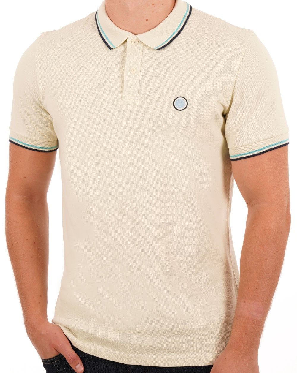 Pretty Green Barton Polo Shirt Stone