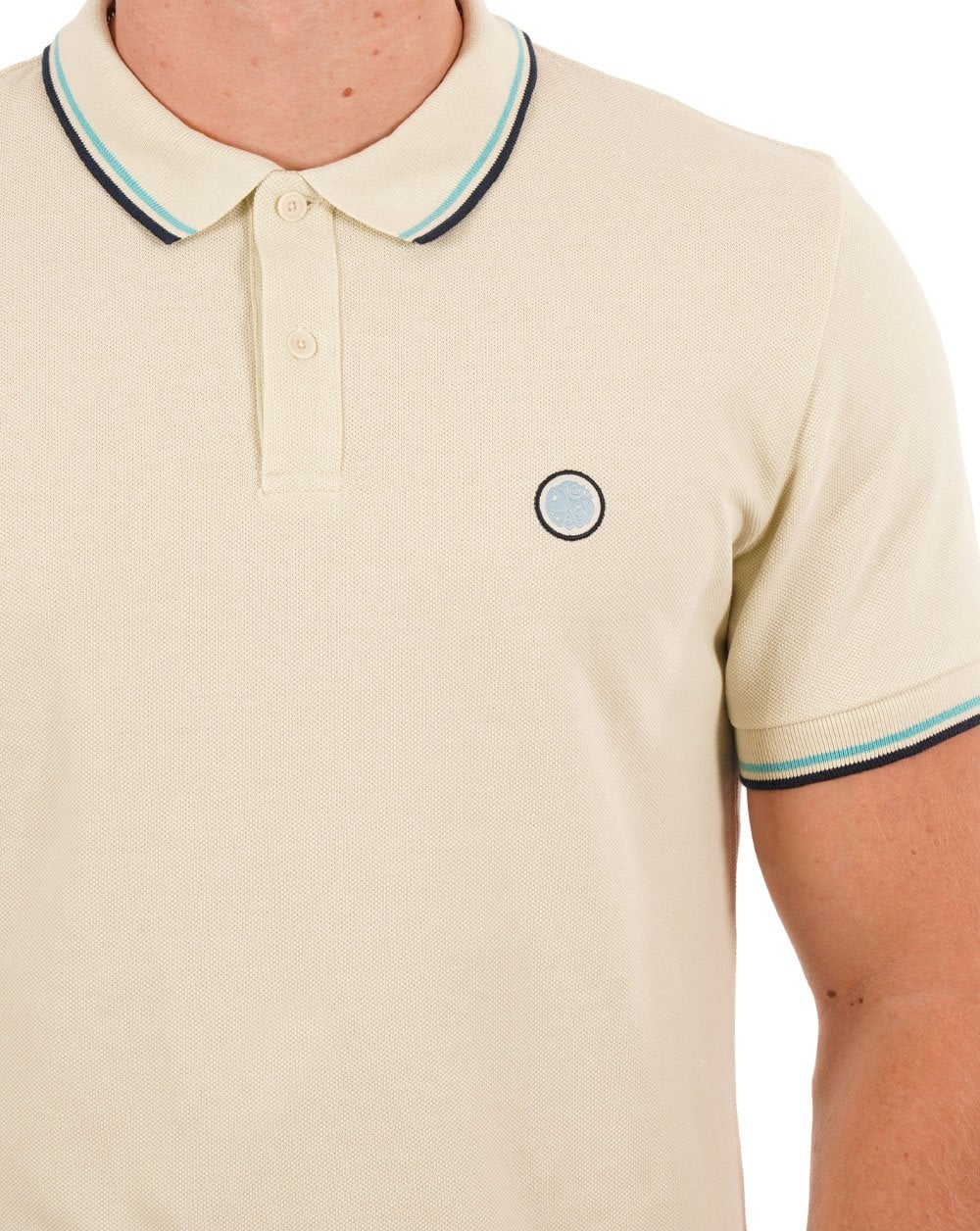 Pretty Green Barton Polo Shirt Stone