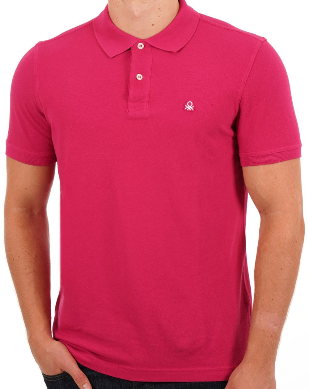 Benetton Polo Shirt Magenta