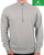 Benetton Quarter Zip Sweat Top Grey Marl