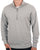 Benetton Quarter Zip Sweat Top Grey Marl