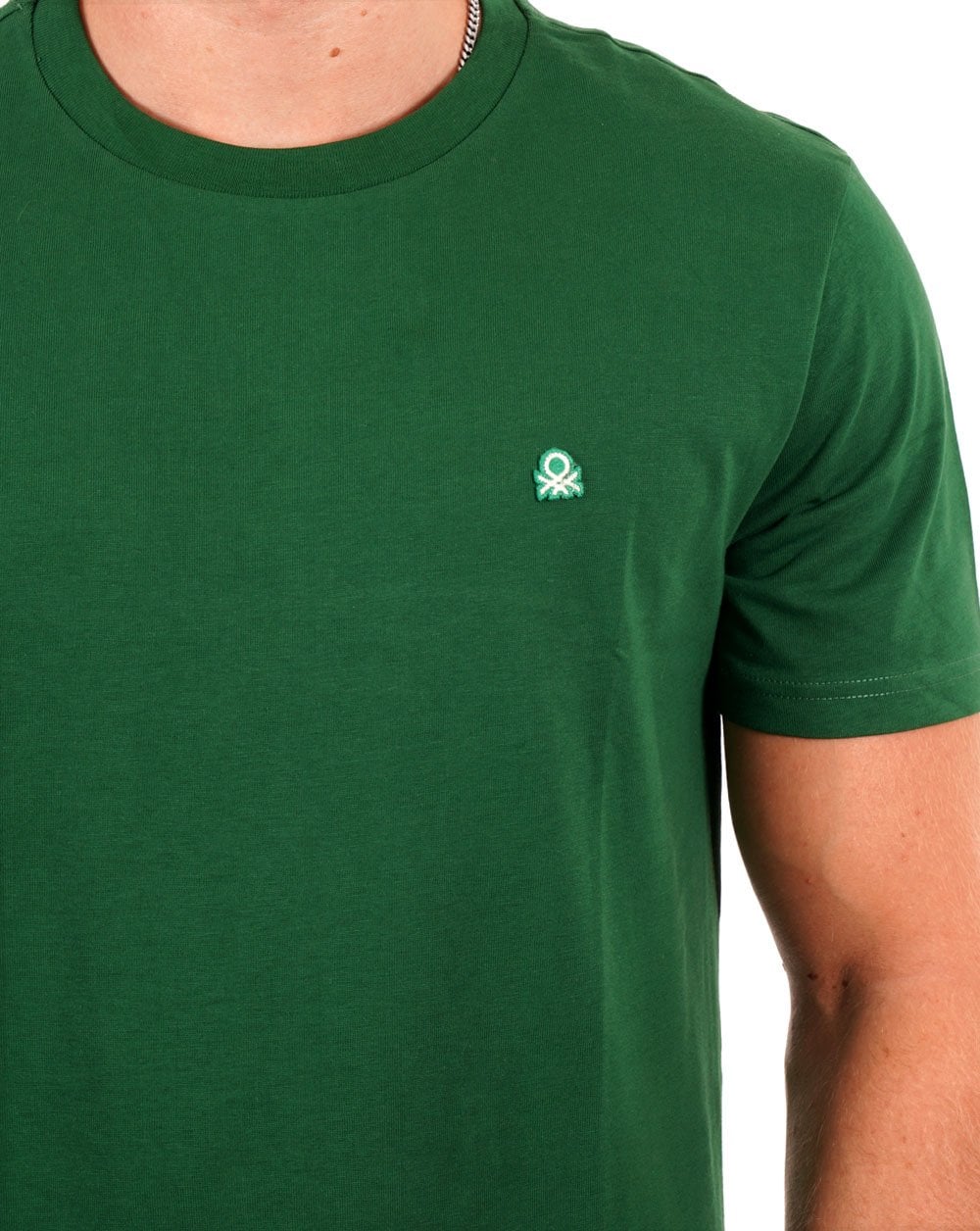 Benetton Small Logo T-shirt Dark Green