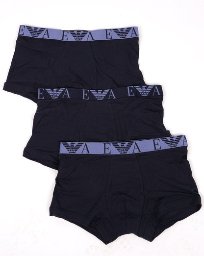 Emporio Armani 3 Pack Boxer Shorts Navy/Blue