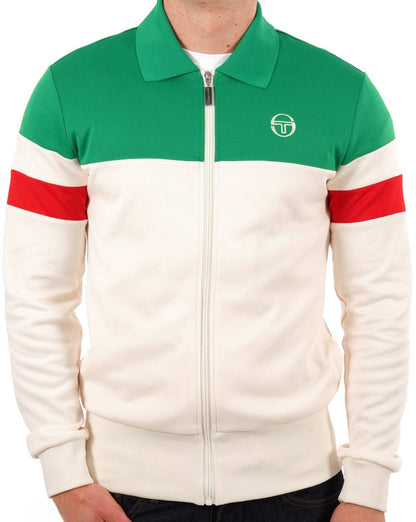 Sergio Tacchini Italia Track Top Gardenia Green Red