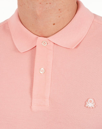 Benetton Polo Shirt Coral