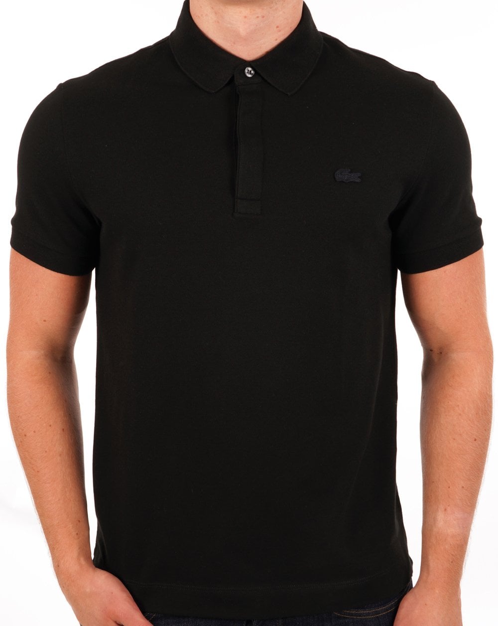 Lacoste Tonal Polo Shirt Black