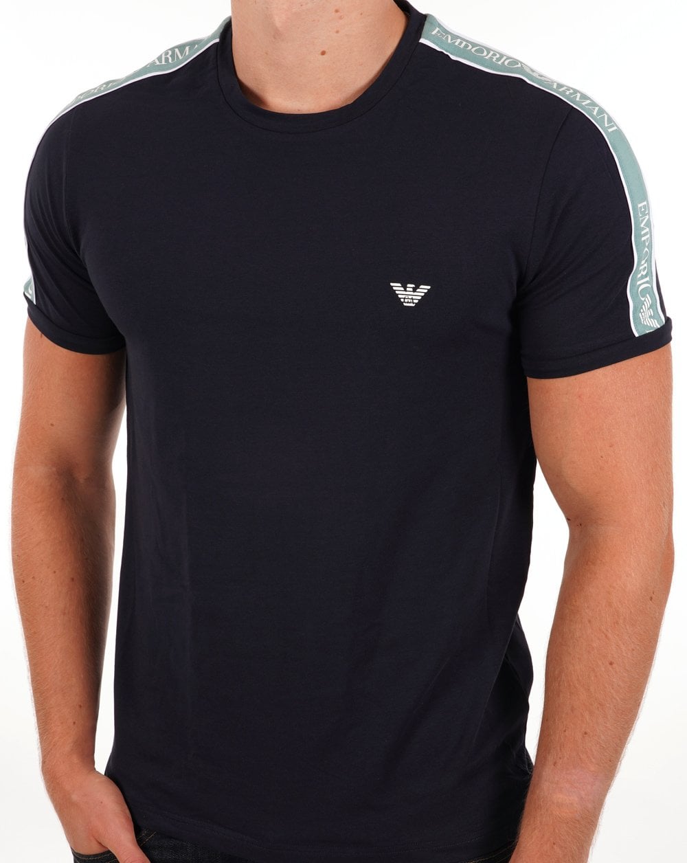Emporio Armani Taping T-shirt Navy/Green