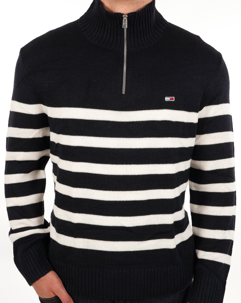 Tommy Jeans Mock Neck Colourblock Knit