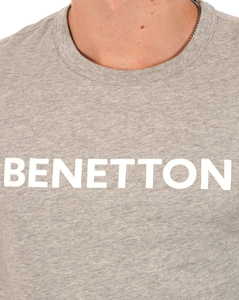 Benetton Logo T-shirt Grey