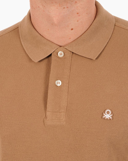 Benetton Polo Shirt DK Sand