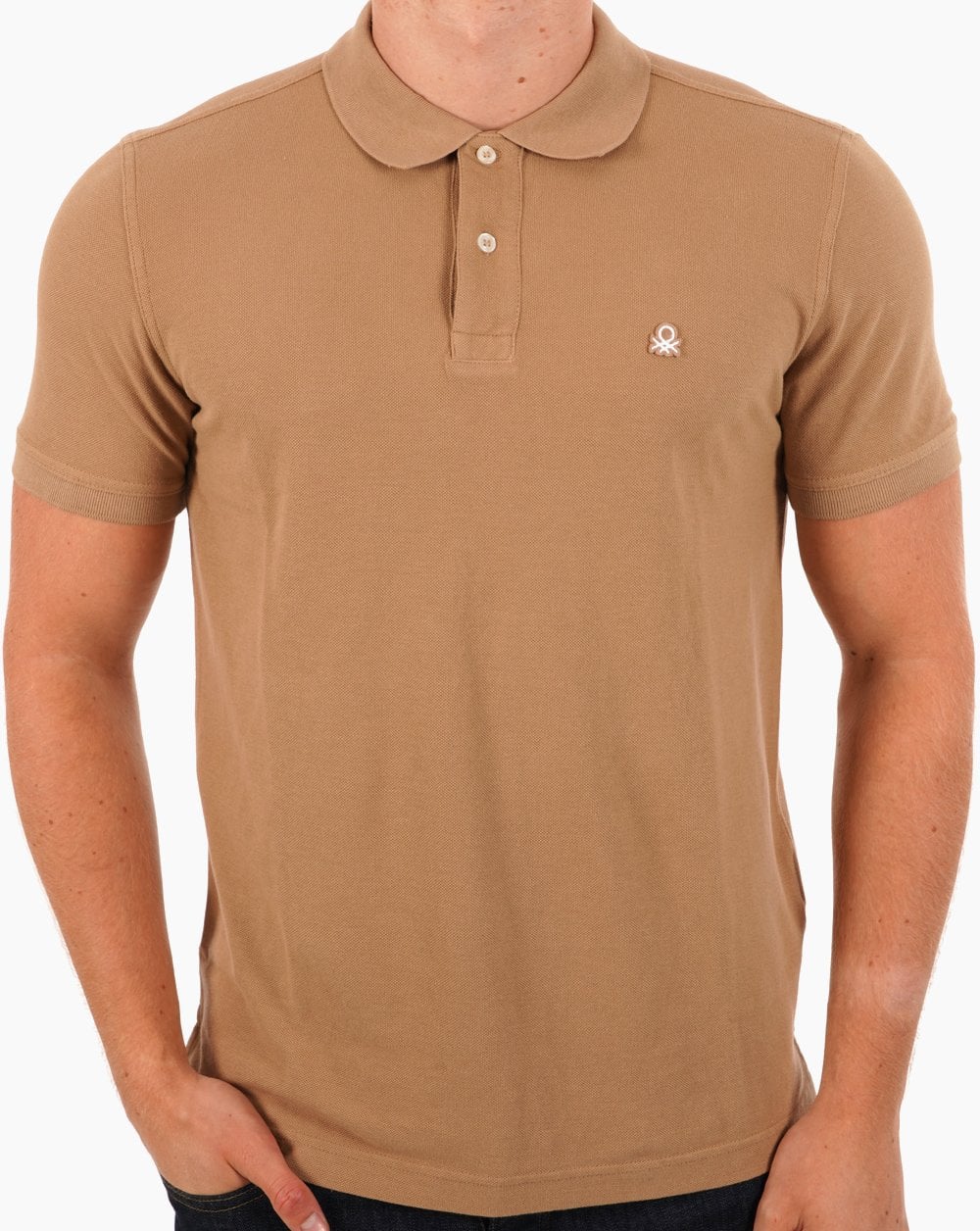 Benetton Polo Shirt DK Sand