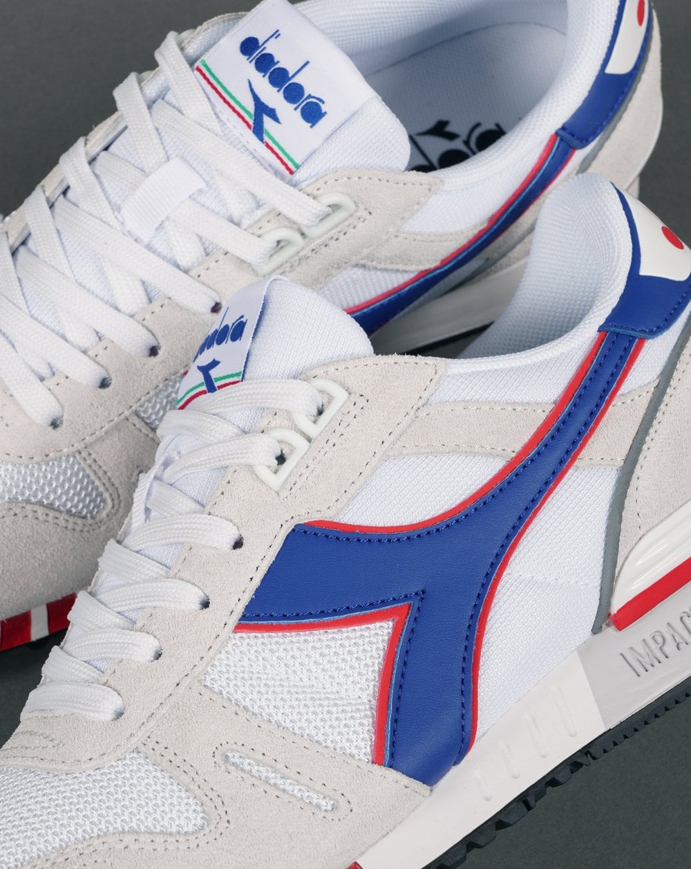 Diadora Titan Seb Trainer White blue red