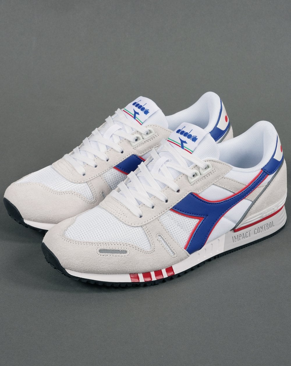 Diadora Titan Seb Trainer White blue red