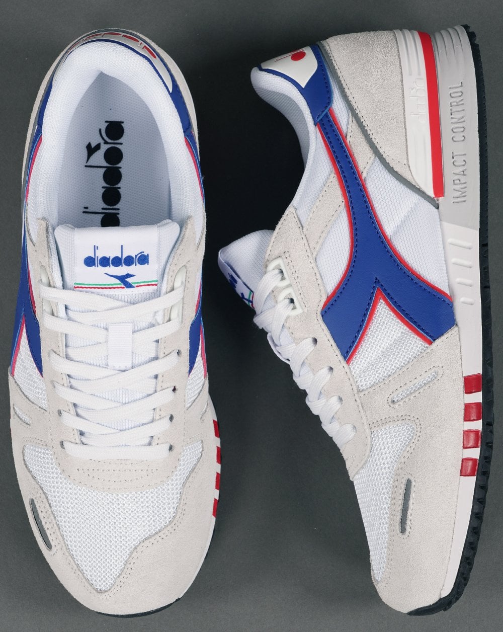Diadora Titan Seb Trainer White blue red