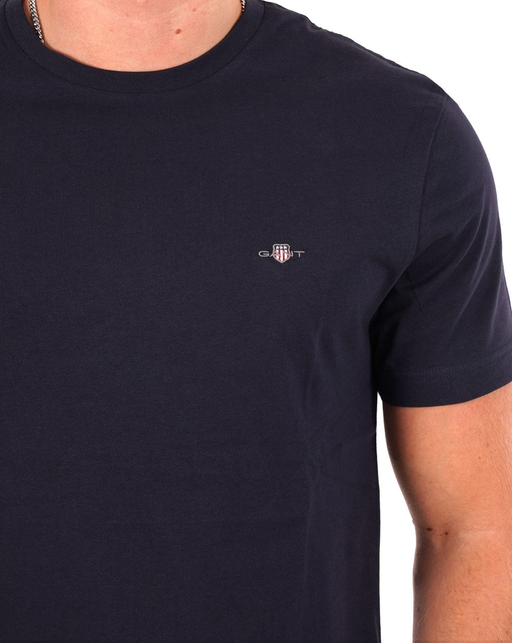 Gant Shield Crew T-shirt Navy Blue