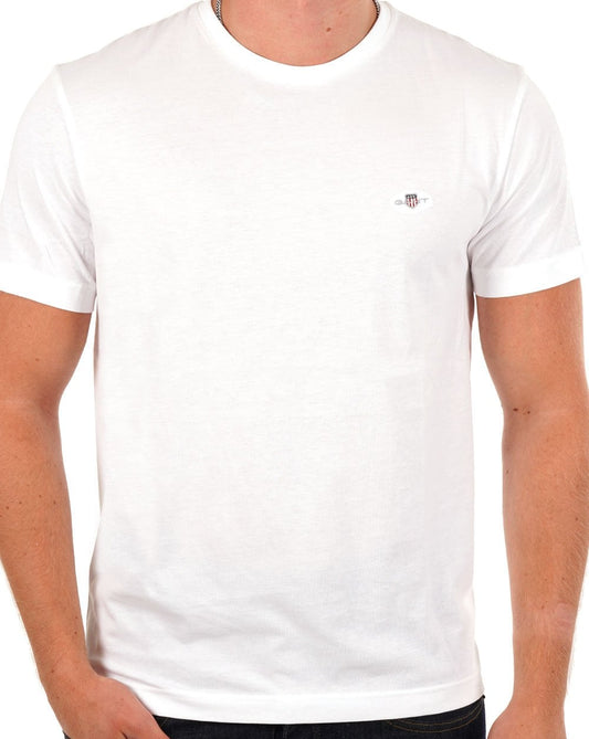 Gant Shield Crew T-shirt White