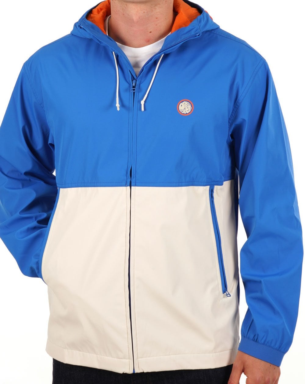 Pretty Green Hollen Colourblock Jacket Blue