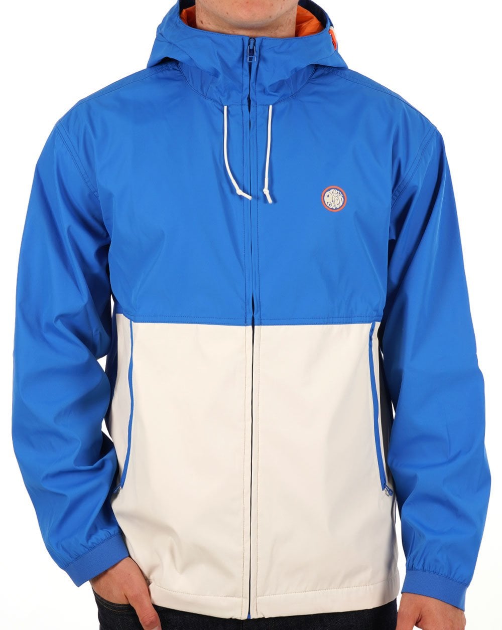 Pretty Green Hollen Colourblock Jacket Blue