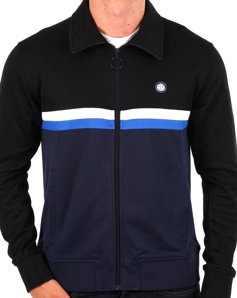 Pretty Green Hollen Track Top Black