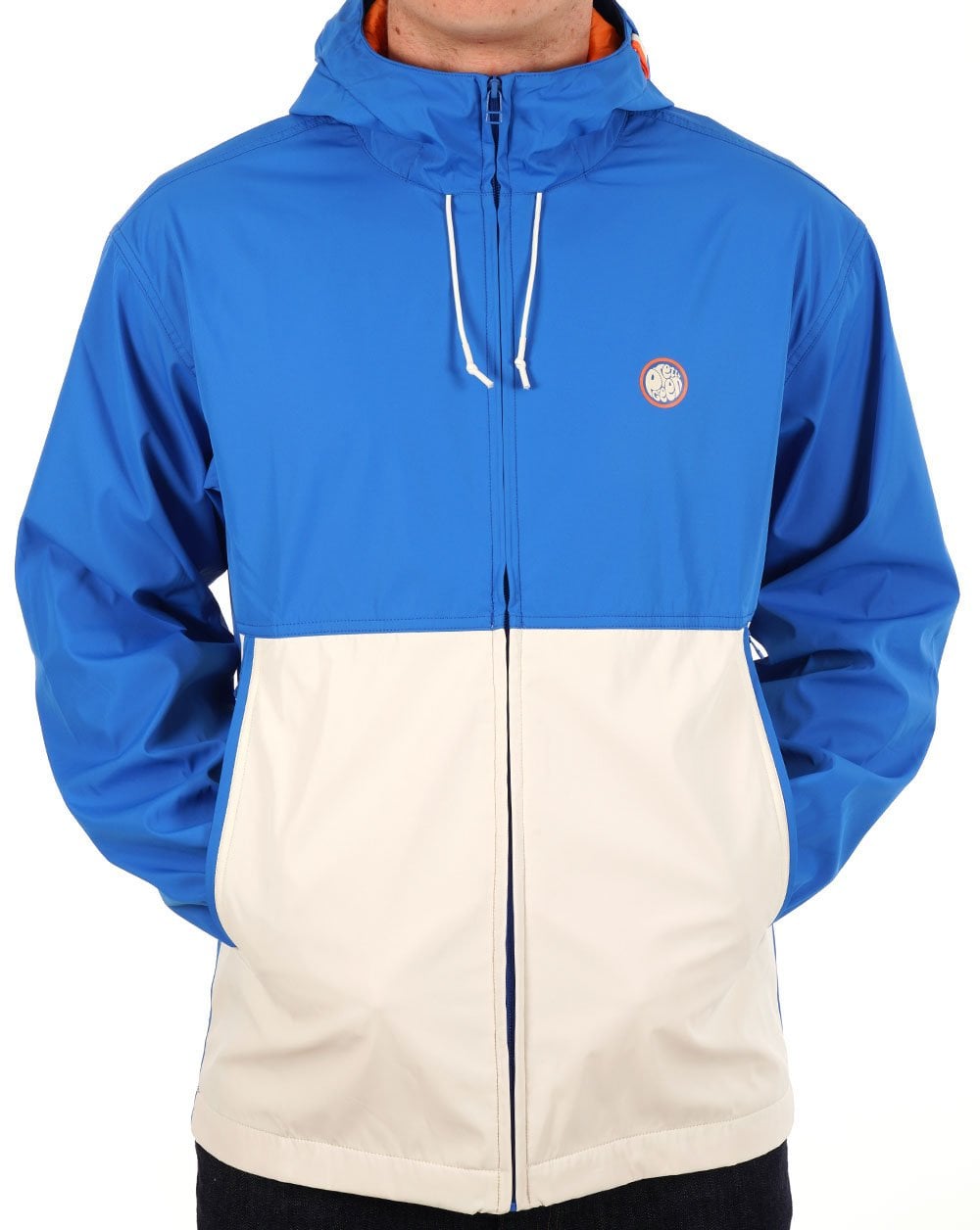 Pretty Green Hollen Colourblock Jacket Blue