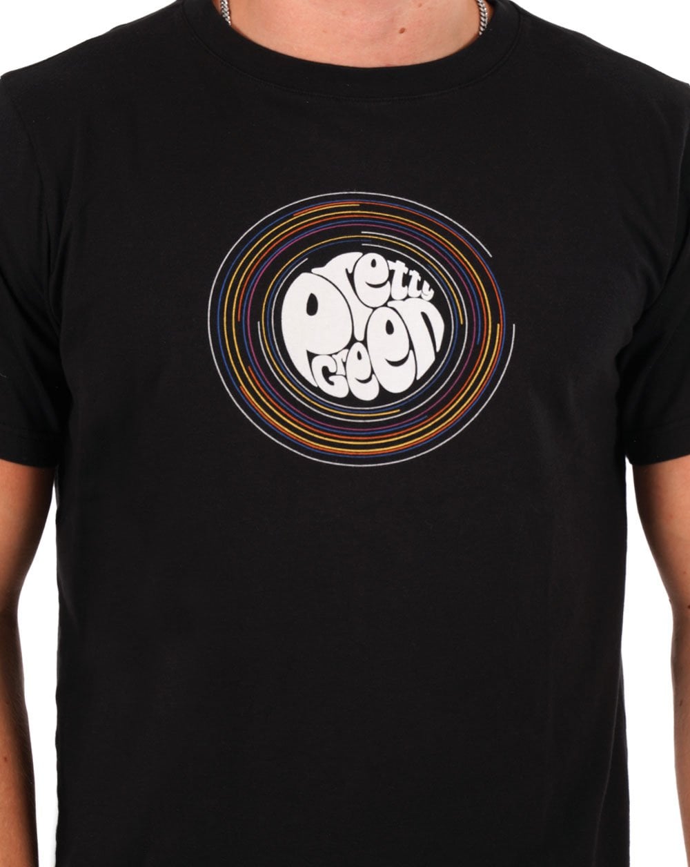 Pretty Green Hollen Logo T-shirt Black