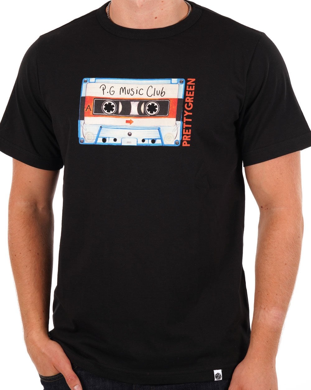 Pretty Green Cassette T-shirt Black