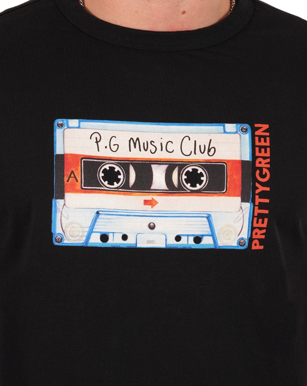 Pretty Green Cassette T-shirt Black