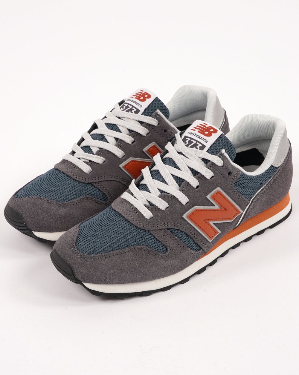 New Balance 373 Trainer Dark Grey/Orange