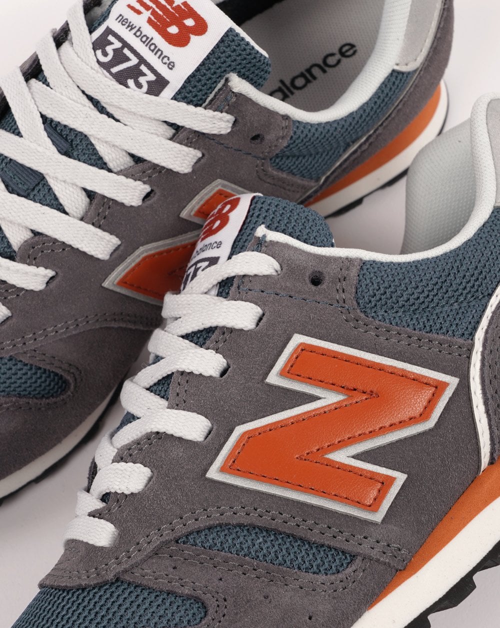 New Balance 373 Trainer Dark Grey/Orange